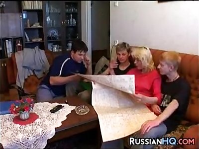 Russian Whore In A Four-way